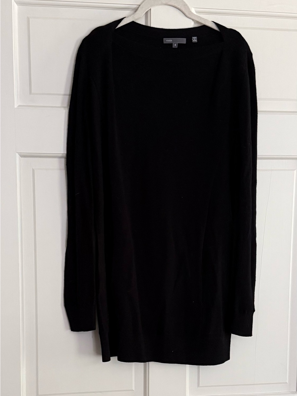 Vince Black Long-Sleeve Sweater